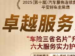 平安好车主在汽车服务连锁发展论坛荣膺「卓越服务之星